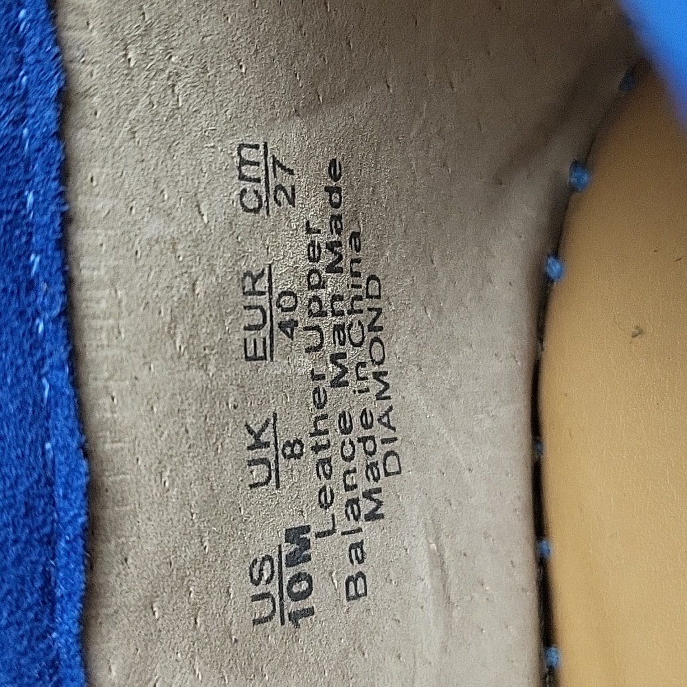 Franco Sarto Blue Suede Laser-Cut Espadrille Flats - Picture 16 of 16